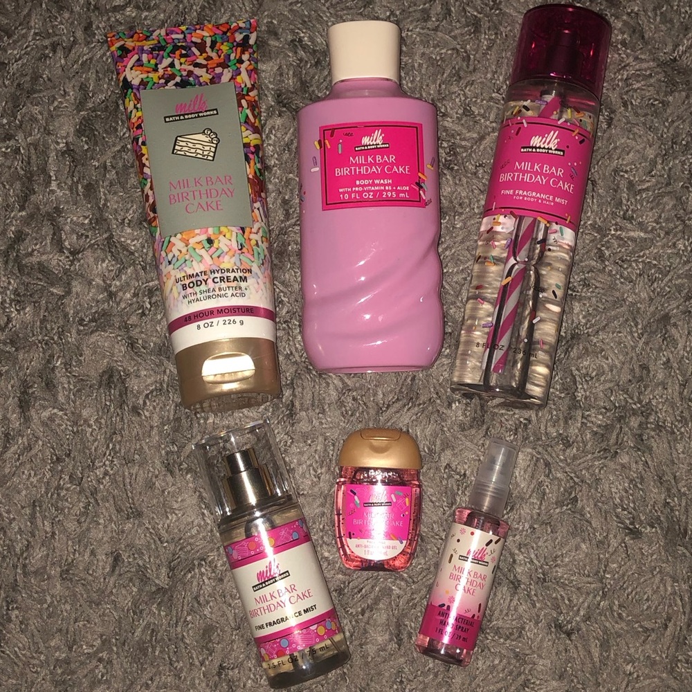 Bath & Body Works Milk Bar Birthday Cake Lot, New - Picture 3 of 14